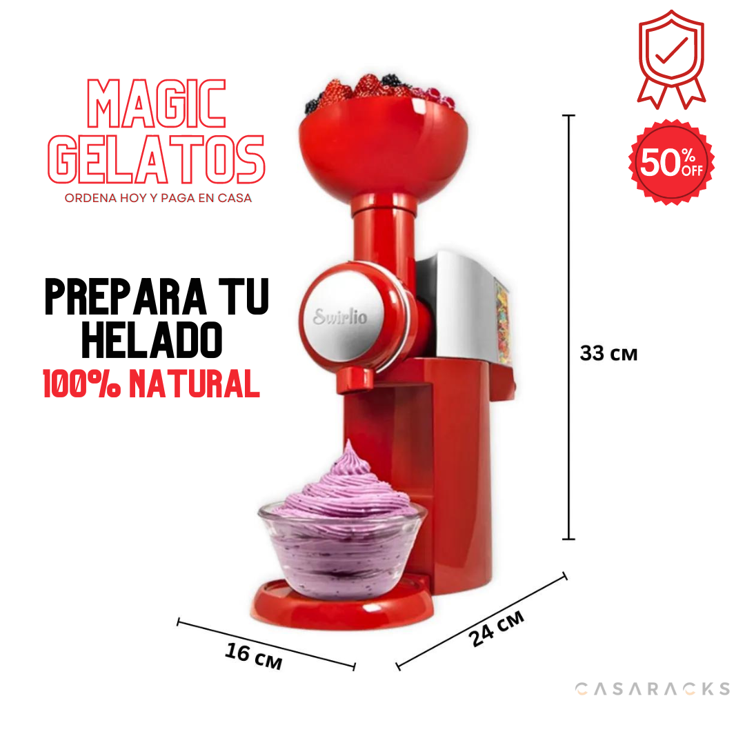 GelatoMagic: Tu Máquina de Helados Caseros Fácil y Rápida