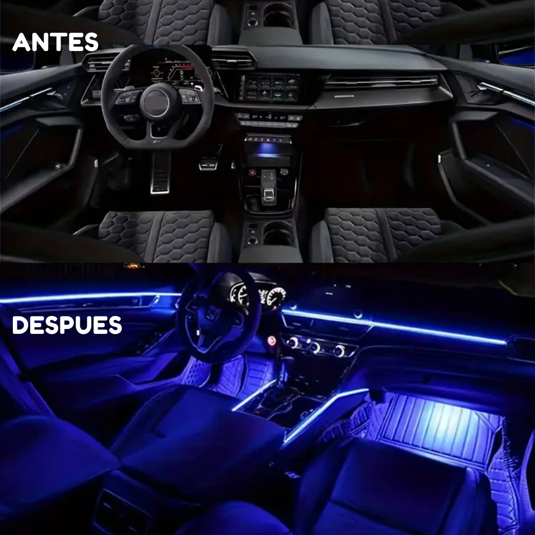 Transforma el Interior de tu Auto en Segundos con Luces LED RGB Personalizables