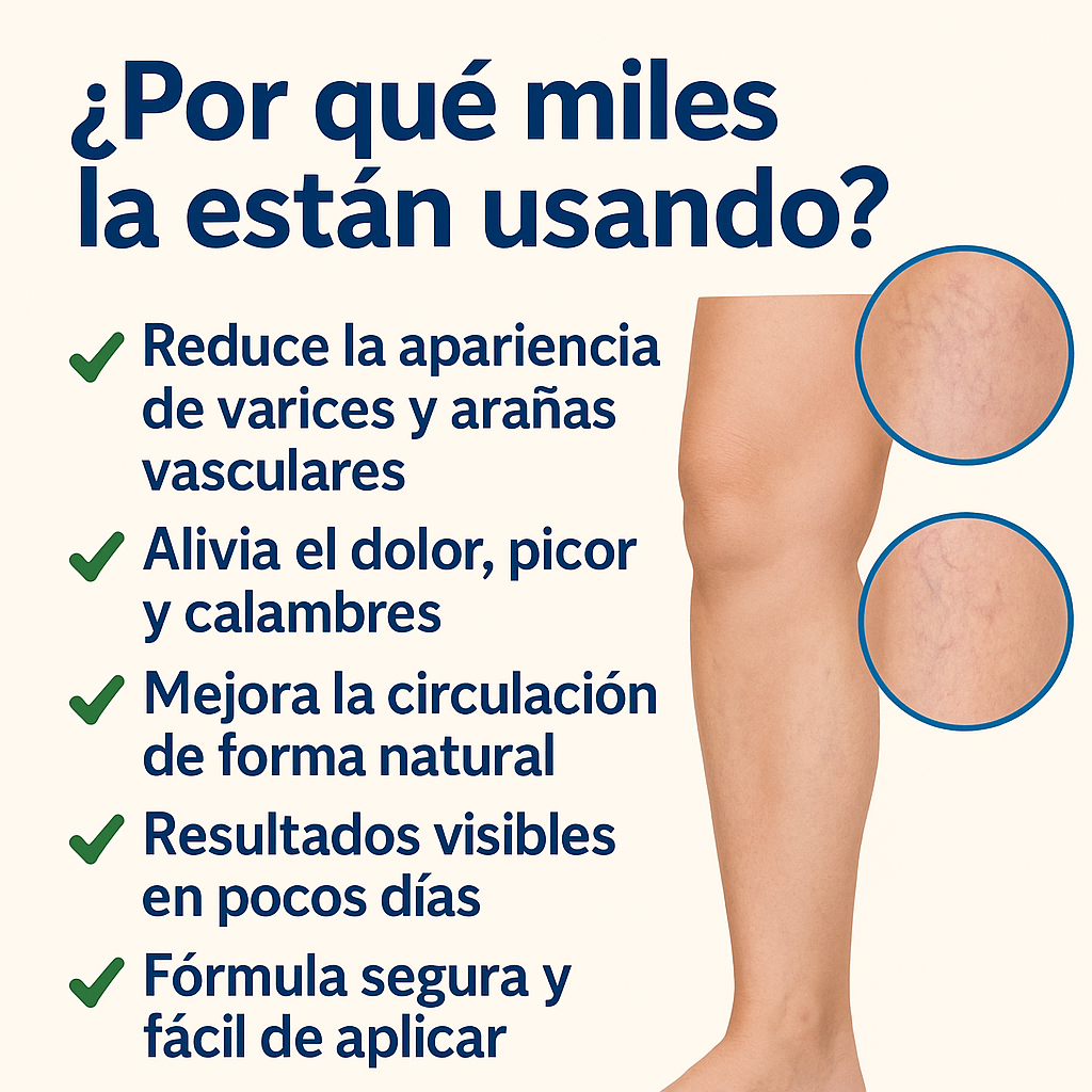¡Despídete de las Várices con VeinAway Cream!