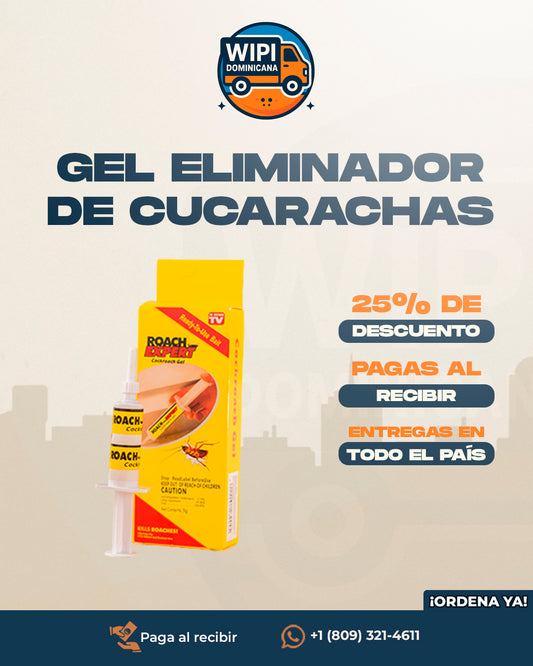Gel eliminador de Cucarachas RoachXpert™ | ¿Ves 1 Cucaracha? ¡Hay 100 Escondidas! Acábalas Todas con este Gel!