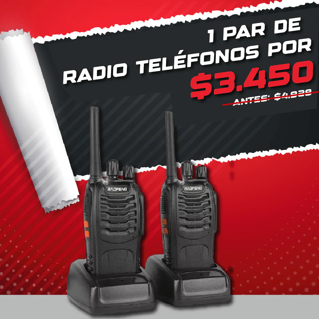 Walkie Talkie de casaracks + ENVIO GRATIS