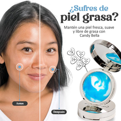 Candy Bella® Gel Prensado – Controla la Grasa Facial al Instante