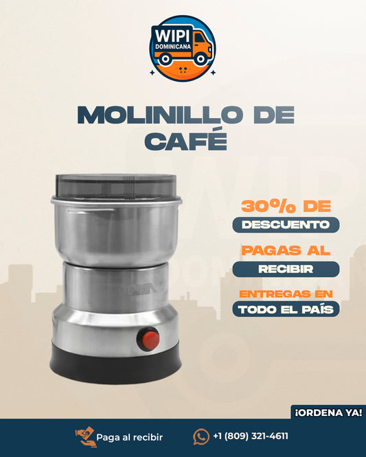 Molinillo de Café MoliMax | Molinillo Silencioso de Café y Especias – ¡Muele como un Barista en Casa!