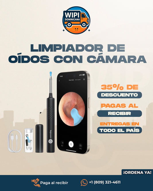 Limpiador de Oídos con Cámara LumaEar™ | ¡Mira Dentro del Oído Como un Profesional!